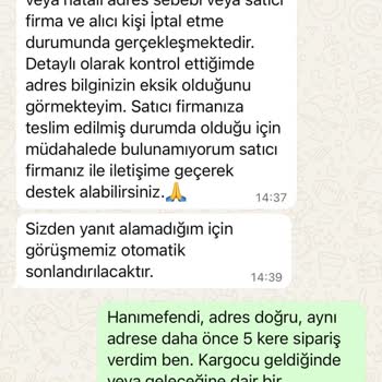 Onayım Olmadan Kargom Geri Gönderildi!
