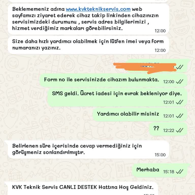 KVK Servisiyle İletişim Kuramıyorum, Ücret İadesi Süreci Tıkandı