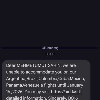 Sebepsiz Uçuşa Alınmama Ve Yetersiz İade Süreci Nedeniyle Yaşanan Mağduriyet