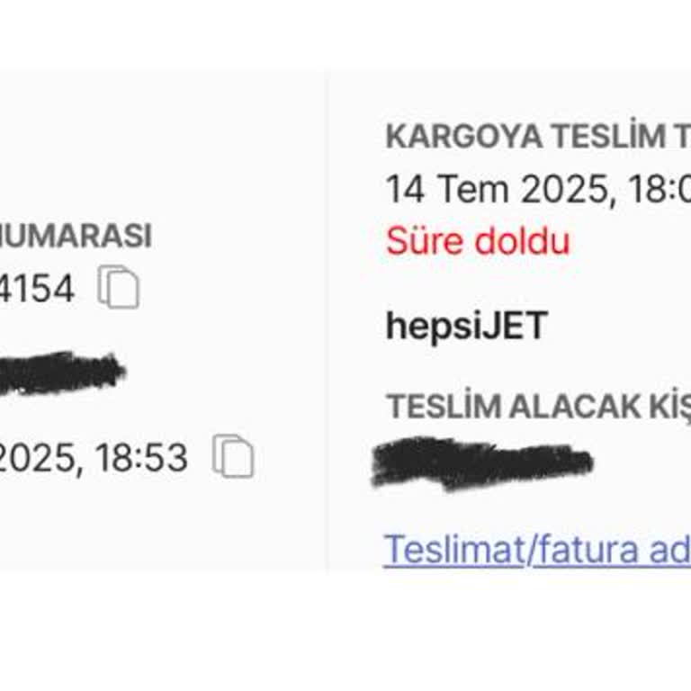 Hepsijet Kargo Teslimatında Gecikme Ve Satıcı Destek Eksikliği