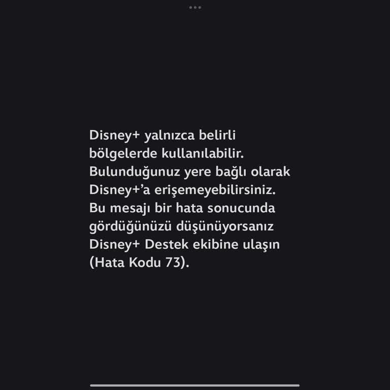 Disney Plus'ta Hata 73 Sorunu Ve Erişim Problemi