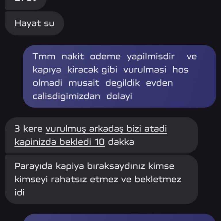 Sipariş Teslimatında Kapıya Sert Vurma Sorunu