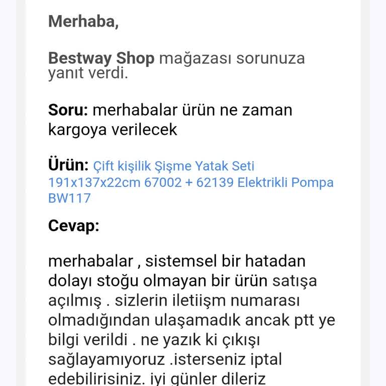 Acil İhtiyaç İçin Alınan Şişme Yatak Zamanında Gönderilmedi