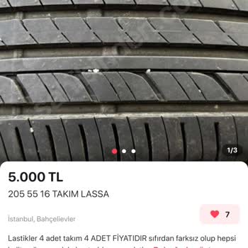 Ali Oto Lastik Satın Aldığım Lastik Görseldekinin Aksine Farklı ve Eski Çıktı