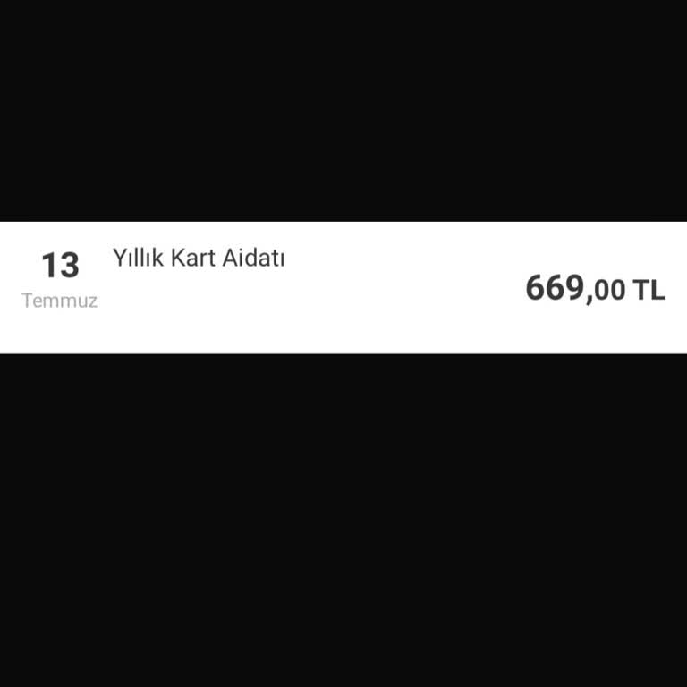 Kredi Kartımdan Alınan Yıllık Üyelik Ücretinin İadesini İstiyorum