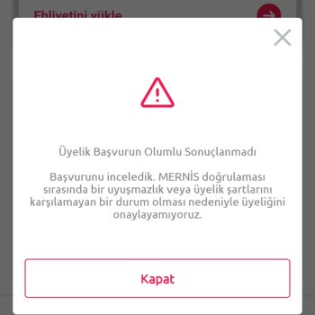 Mernis Doğrulama Hatası Ve Ehliyet Bilgisi Sorunu