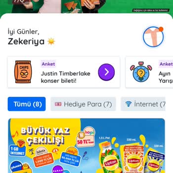 Kazandirio Kampanyasından Kazanılan 2 GB İnternet Hattıma Tanımlanmadı