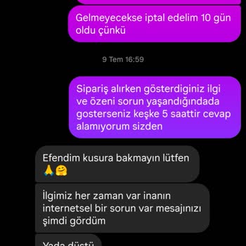 Siparişim Sürekli Yanlış Ve Takip Sorunu Var