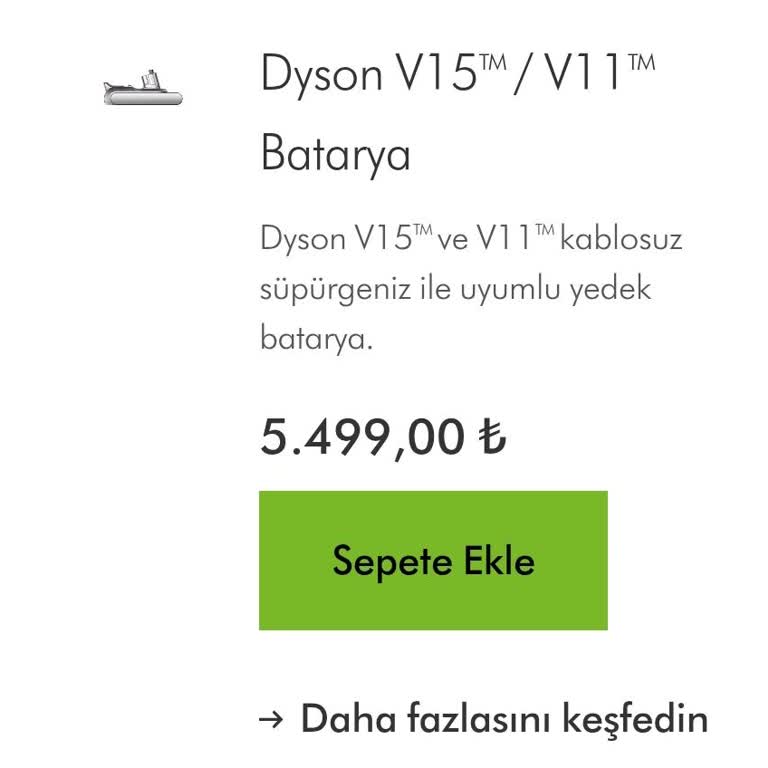 Dyson V15 Süpürge Batarya Sorunu Ve Yüksek Yedek Parça Ücreti