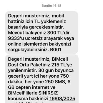 Kullanmadığım Paketin Yüklenmesi Ve Para İadesi Sorunu