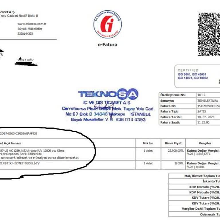 Eksik Klima Teslimatı Ve Çözüm Sunulmaması