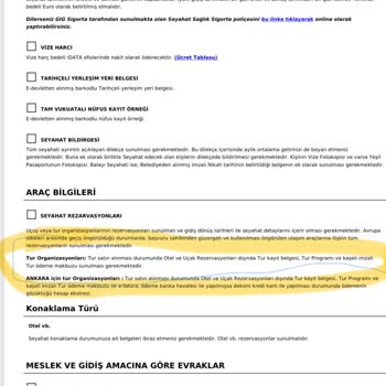 Vize Evrakları İçin Dönüş Yapılmaması Ve Sorunun Çözülmemesi