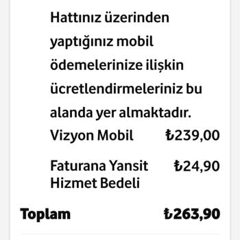 Habersiz Vizyon Mobil Ücreti Ve Anlaşılmaz Bildirimler