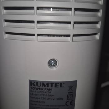 Kumtel Kule Vantilatör Güç Değerleri Teknik Bilgiyle Uyuşmuyor