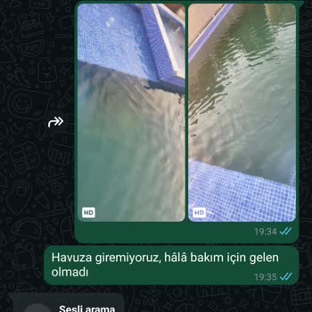 Kirli Havuz Nedeniyle Balayımızda Yaşadığımız Mağduriyet