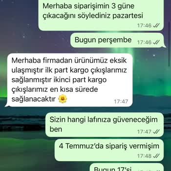 Siparişin Teslim Edilmemesi Ve İade Sürecinde Yaşanan İletişim Sorunları