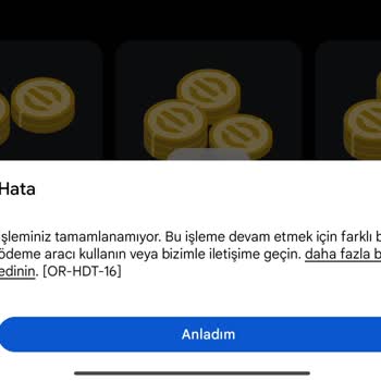 Google Play Bakiyem Olmasına Rağmen Ödeme Yapamıyorum