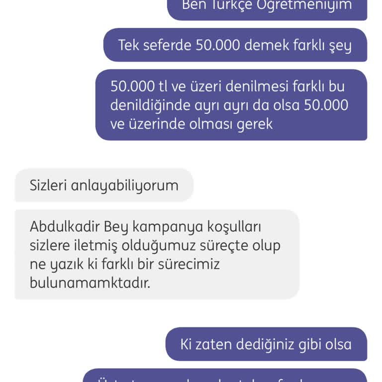 Kampanya Koşullarında Belirsizlik Nedeniyle Ödülüm Verilmedi