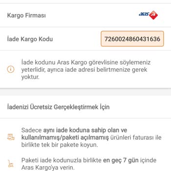 Aras Kargo Evden Alım Talebim Bir Haftadır Karşılanmıyor