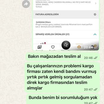 Watsons Online Siparişimde Eksik Ürün Ve İlgisiz Müşteri Hizmetleri