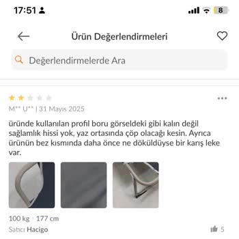 Plaj Şezlongunun Kısa Sürede Yırtılması Ve Satıcıdan Çözüm Alamamak