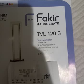 Aldığım Kule Vantilatör Hem Çok Sesli Hem De İade Kabul Edilmiyor