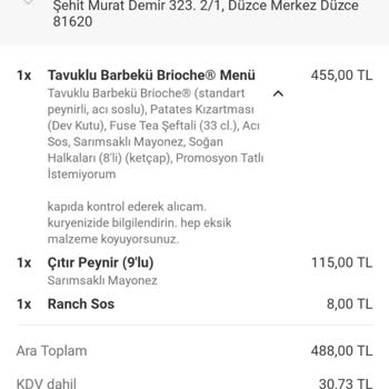 Eksik Sipariş, Kaba Kurye Ve İlgisiz Restoran: Yaşanan Mağduriyet!