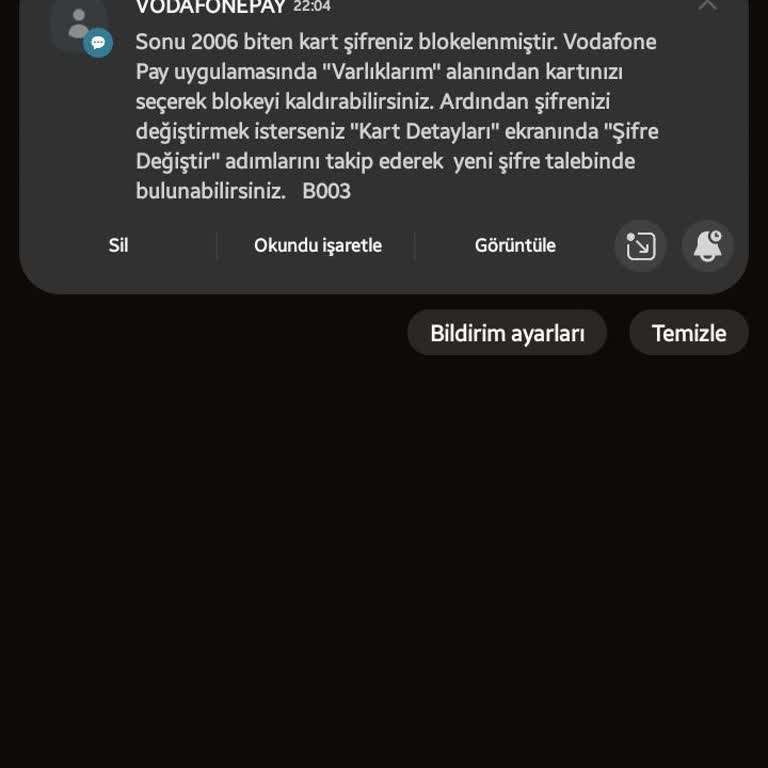NFC Zorunluluğu Nedeniyle Vodafone Pay Sanal Kartıma Erişemiyorum, Mağduriyetim Giderilmiyor