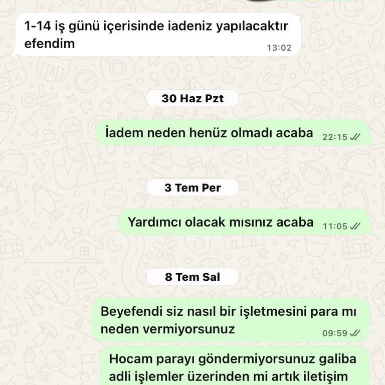 Sipariş İadesinde Yaşanan Para İadesi Sorunu Ve Ürün Kalitesizliği