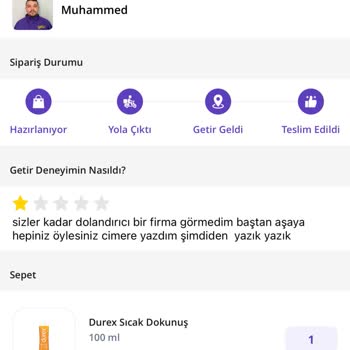 Siparişim Teslim Edilmedi, Destek Yetersiz Kaldı