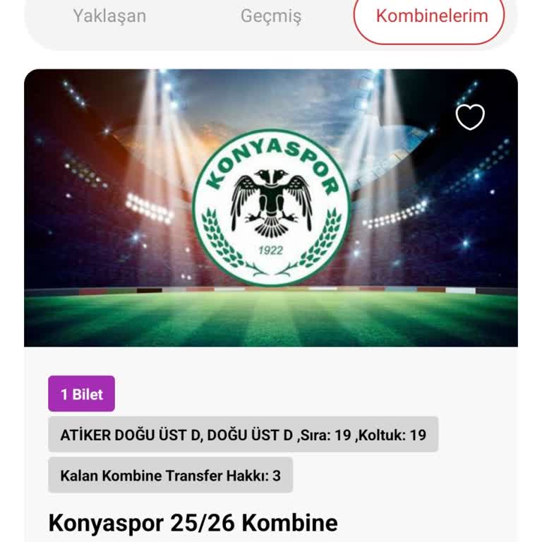 Konyaspor Kombine Bilette Yanlış Koltuk Seçimi Düzeltilemiyor, Hayal Kırıklığı Yaşadım