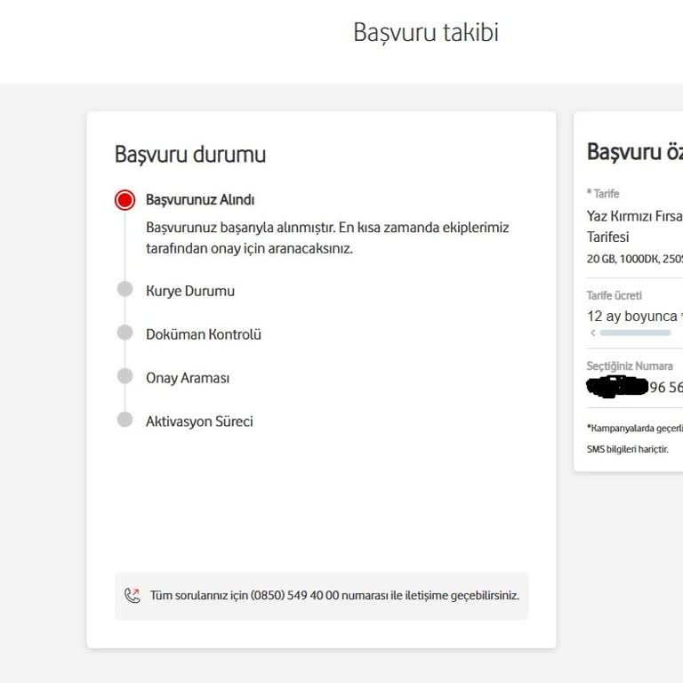 Vodafone Hattımın Taşıma Süreci Hakkında Bilgi Alamıyorum