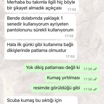 Kısa Sürede Yıpranan Takım Ve Yetersiz Müşteri Desteği