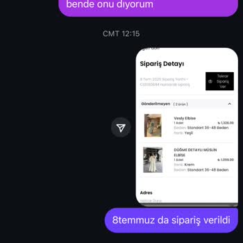 Aldığım Elbise Beklediğim Gibi Çıkmadı Ve İade İstiyorum