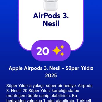 Turkcell GNÇ Uygulamasında Süper Yıldızlarla Airpods Alamama Hayal Kırıklığı
