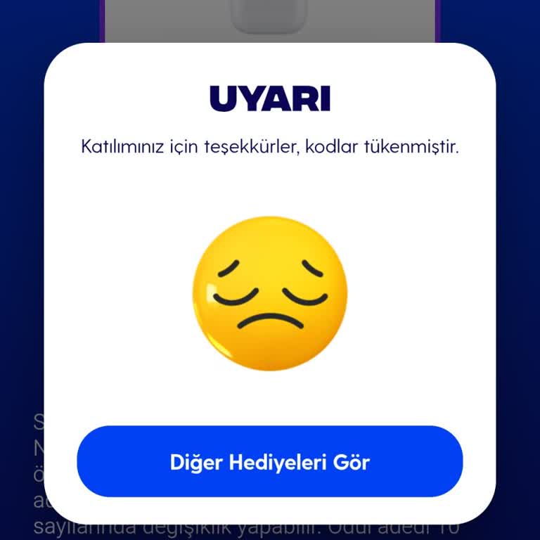 GNC Uygulamasında Kazandığım Hediyeyi Alamadım