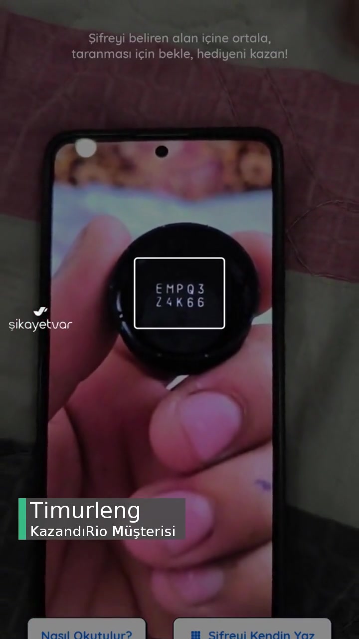 Kazandırio Kod Okutmada Çok Sıkıntı Yaşıyorum videonun kapak resmi