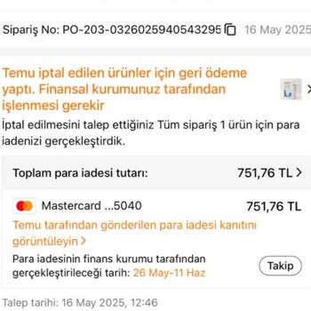 Temu'da İptal Edilen Siparişin İadesi 2 Aydır Yapılmıyor
