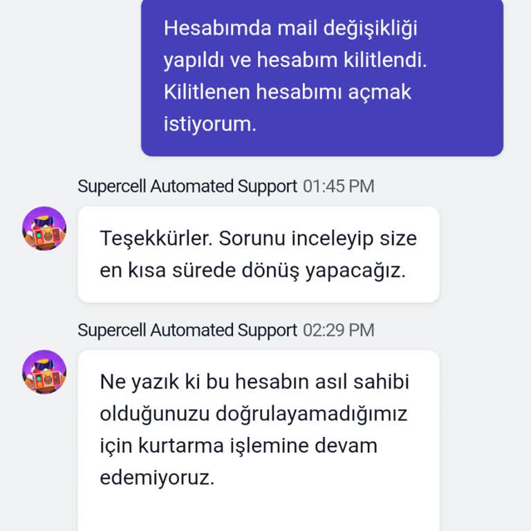 Destek Ekibinin İlgisizliği Ve Hesap Kilitlenmesi Nedeniyle Mağduriyet