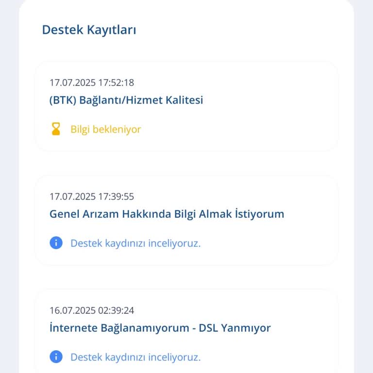 Bir Haftadır Süren İnternet Kesintisi Mağduriyetimi Acil Çözmenizi İstiyorum
