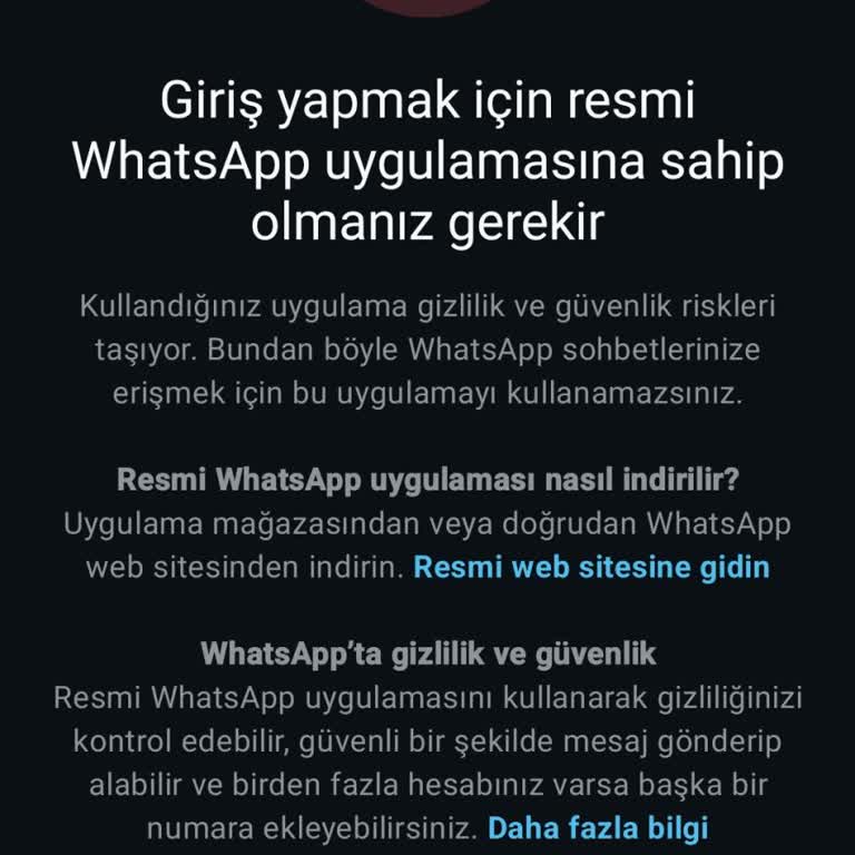 WhatsApp Giriş Sorunu Resmi Uygulama İle Çözülmüyor
