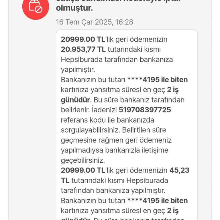 Yanlış Fiyat Nedeniyle Siparişim İptal Edildi, Mağdur Edildim