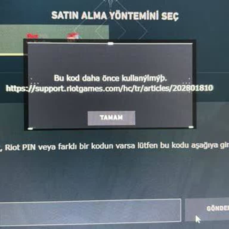 Kullanılmış Valorant Kodu Ve İlgisiz Müşteri Desteği Mağduriyeti