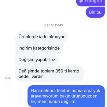 İade Ve Değişim Sürecinde Mağduriyet Ve İletişim Sorunu