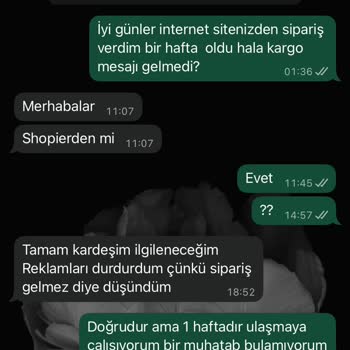 Sipariş Verildi, 7 Gündür Ne Kargo Ne Bilgilendirme Yapıldı