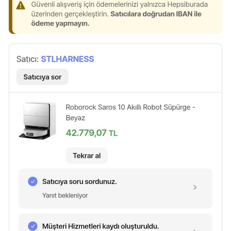 Hepsiburada Alışverişimde Satıcı Aramasıyla Yaşadığım Güvenlik Endişesi