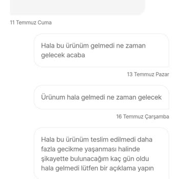 Eksik Ürün Sorunu Ve Cevapsız Kalan Taleplerle Hayal Kırıklığı
