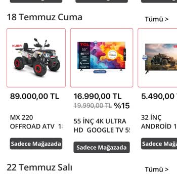 Katalogda Var Denilen ATV Hiçbir Mağazada Bulunmuyor