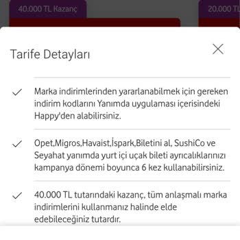 Red 40 Tarifesi Kampanya Haklarımın Sonradan Kaldırılması