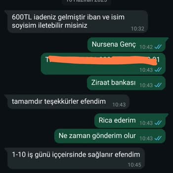 İadem Yapılmadı, Mesajlarıma Dönüş Alamıyorum